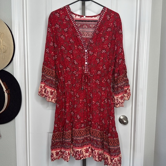 Women’s Boho Floral Dress - Picture 5 of 8
